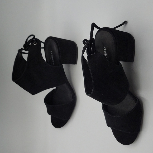 Kenneth Cole Vito block heel sandals Black 7.5 - Picture 6 of 10